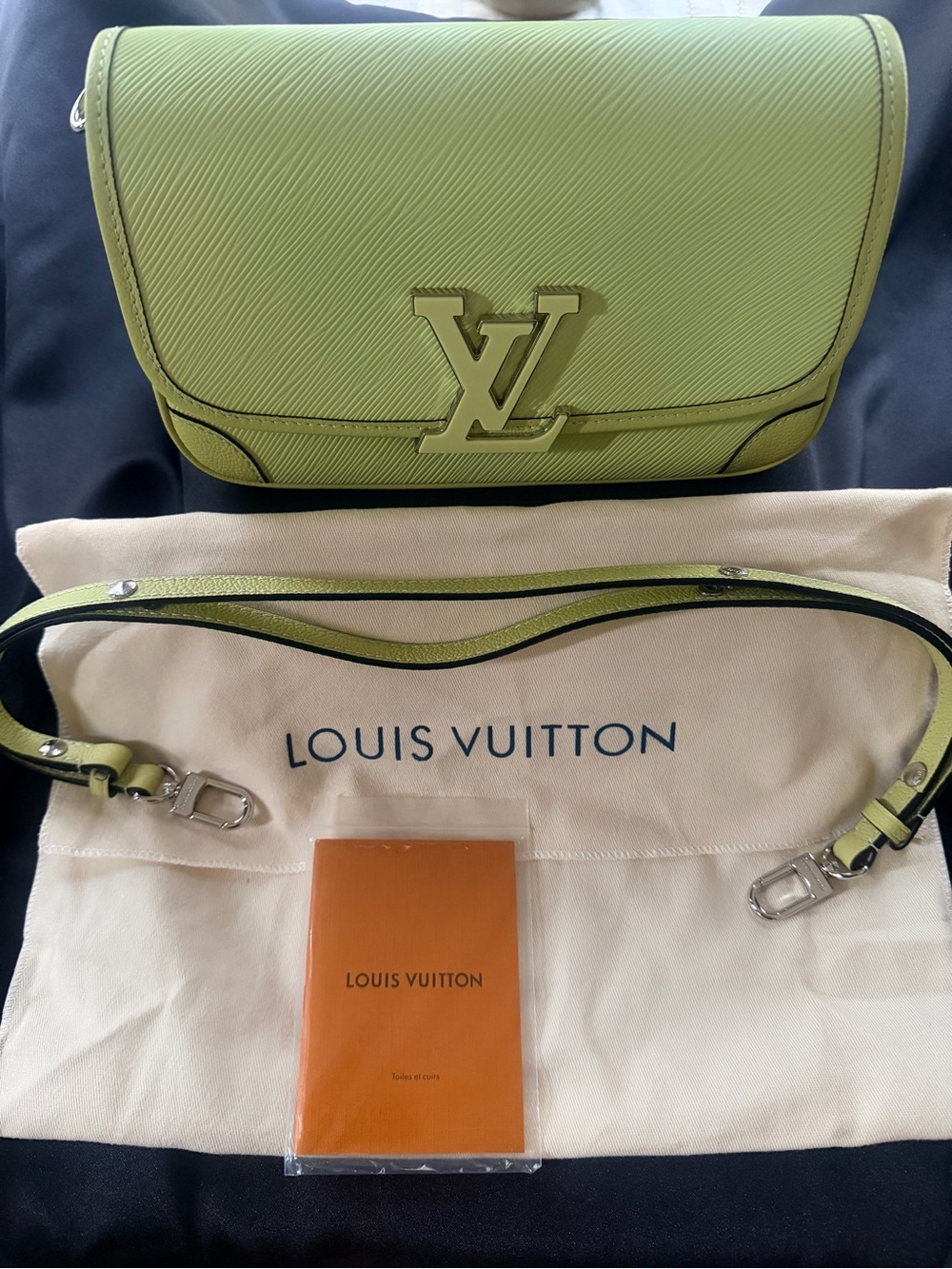 Louis Vuitton Lime Green Twist Crossbody Bag